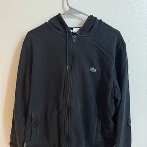 Lacoste Hoodie Men Black size XXL Excellent Condition